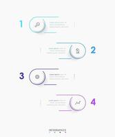 Infographic label design template with icons and 4 options or steps. Can be used for process diagram, presentations, workflow layout, banner, flow chart, info graph. vector