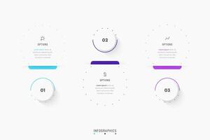 Infographic label design template with icons and 3 options or steps. Can be used for process diagram, presentations, workflow layout, banner, flow chart, info graph. vector