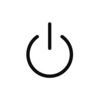 Power button icon vector
