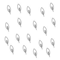Leaf pattern design vector