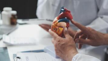 Doctors in office working on medical report video