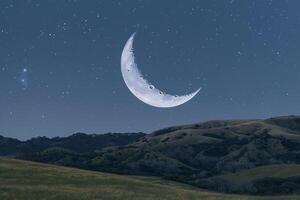 A Moon Is Shining in the Sky, Background photo