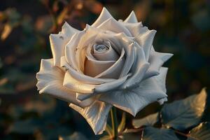 White Rose in Sunlight Background photo