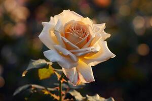 Single Rose Shown in the Sunlight photo