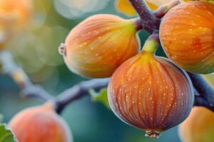 Figs on Tree Branch Background photo