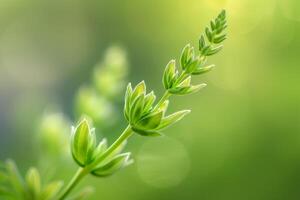 a  of a plant with green leaves photo