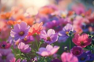 Cosmos Flowers, Summer, Flowers, Nature, Flowers, Nature photo