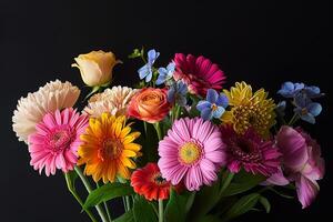 A Vase with a Bunch of Flowers in It Background photo