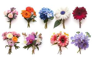 A Variety of Different Flowers are Shown in this Image Background photo