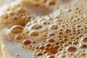 of Bubbles in a Glass of Milk Background photo