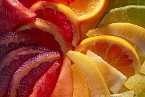 Sliced Citrus Fruit  Background photo