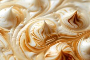 of White and Brown Meringue Background photo