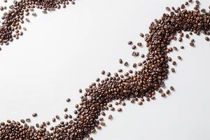 Coffee Beans Spiral Shape Background photo