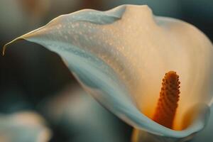 a  of a white calla lily background photo