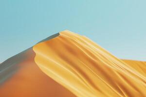 An Image of a Desert with Sand Dunes Background photo