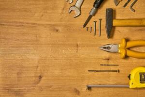 hand tools on a table photo