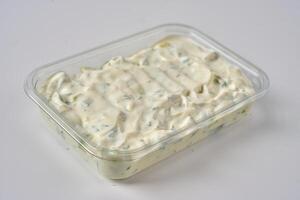 Greek appetizers on a white background photo