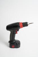 cordless drill on a white background photo