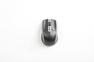 Wireless Computer Mouse on White Background photo