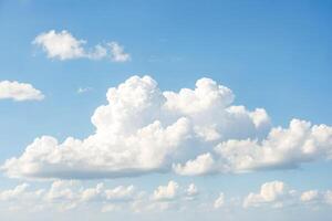 White Clouds in Blue Sky photo