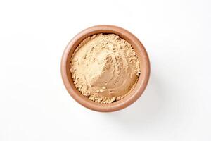 Clay Powder in a Clay Bowl photo