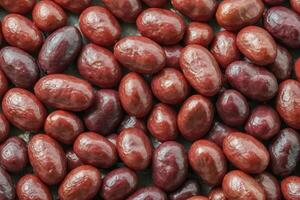A Close-Up View of Red Kidney Beans. background, texture photo