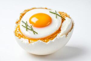 Fried Egg in a Cracked Egg Shell photo