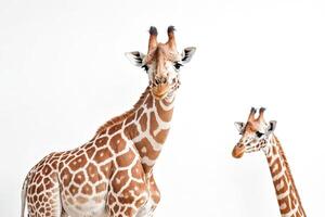 Two Giraffes Looking at Camera photo