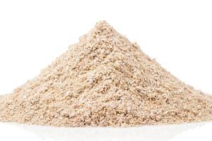 Heap of Dry Grain on White Background photo