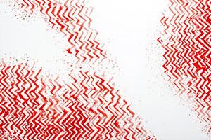 Abstract Red Zigzag Pattern on White Background photo