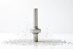 Metal Object with Liquid Droplets photo