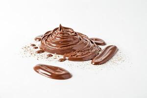 Melted Chocolate with Cocoa Nibs photo