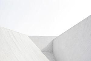 Abstract White Architectural Structure photo