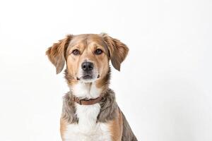 Dog Looking Directly at the Camera with Curiosity photo