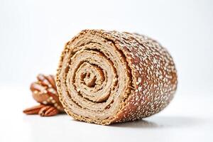Close Up of a Pastry with Nuts photo