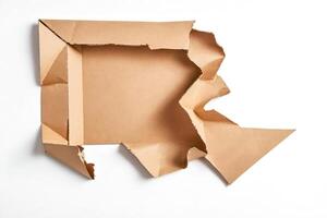 Torn Cardboard Box photo