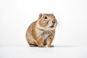 Close up of a cute ground squirrel looking at the camera photo