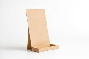 Cardboard Display Stand Mockup photo