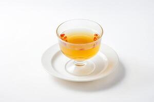 Glass of Tea with Red Berries photo