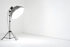 Studio Lighting Setup with Softbox photo