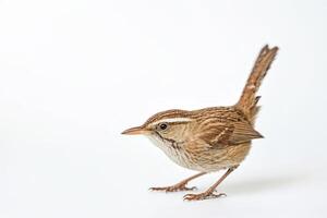 Wren on a White Background photo