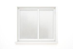 White Window with a Grid Pattern photo