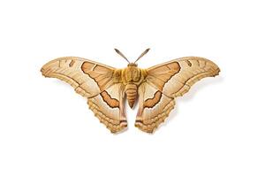 Brown Moth with Wings Spread Wide photo