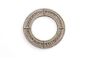 Stone Round Frame with Roman Numerals photo