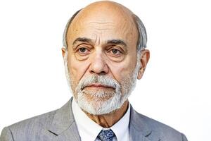 Portrait of a mature man with a white beard photo