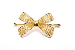 Golden Bow Hair Clip photo
