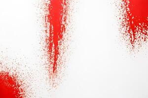 Abstract Red and White Splashes photo