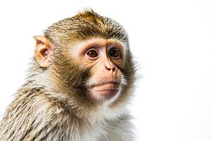 Portrait of a monkey with a curious expression photo