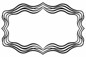 Elegant Frame Design with White Background, Illustration, Cartoons, Clipart, Line Art, Elegant frame design with white background, perfect for illustrations, cartoons, clipart, and line art vector