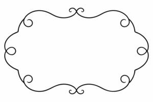Elegant Frame Design with White Background, Illustration, Cartoons, Clipart, Line Art, Elegant frame design with white background, perfect for illustrations, cartoons, clipart, and line art vector
